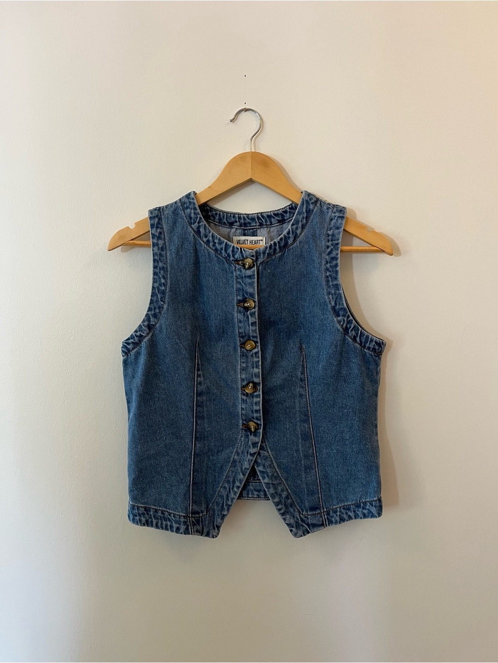 Velvet Heart Blue Denim Vest - Size M